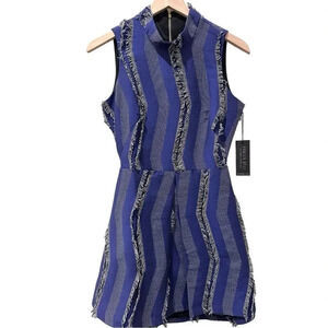 Hunter Bell Stevie Cut Out Zip Textured Dress